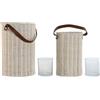 Home ESPRIT Portacandele in vetro 20 x 20 x 30 cm (2 pezzi)