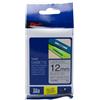 compatibile con BROTHER Nastro Laminato METALLICO Nero su Argento opaco (12mm X 8m) per BROTHER TZe-M931, TZ-M931