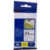 compatibile con BROTHER Nastro Laminato Nero su Bianco (24mm X 8m) per BROTHER TZ-S251, TZe-S251