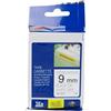 compatibile con BROTHER Nastro RINFORZATO Laminato Nero su Bianco (9mm X 8m) per BROTHER TZ-S221, TZe-S221