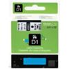 compatibile con DYMO Nastro Nero su Bianco (19 mm X 7 m) per DYMO D1 (S0720830, 45803)