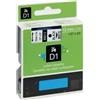 compatibile con DYMO Nastro Nero su Bianco (12 mm X 7 m) per DYMO D1 (S0720530) 45013