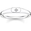 Thomas Sabo Anello Da Donna Con Sigillo Stella Argento Sterling 925 TR2314-051-14