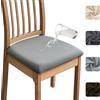 Meision Coprisedili per sedie da pranzo con laminazione TPU impermeabili set da 6 pezzi, coprisedia jacquard elasticizzati rimovibili lavabili, fodere per cuscini di sedie da pranzo per cucina, hotel