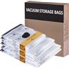 vicihoho Sacchetti Sottovuoto 6 pezzi, Sottovuoto Vestiti Riutilizzabili 2*40x40cm, 2*40x50cm, 2*60x80cm, Le borse da imballaggio salvaspazio si adattano alle valigie, Vacuum bags per Coperte,Cuscini,Viaggi