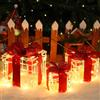 Quntis Luci Scatola Regalo Decorazione di Natale, 215 LEDs Pacchi Regalo Luminosi Natale, Set di 3 Scatole Luminosi Albero di Natale per Albero di Natale, Davanzale, Giardino, Camino, Scale