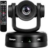 Chameye 4K PTZ Telecamera con 10x Zoom Ottico AI Tracciamento USB3.0/HDMI/LAN(PoE), Registrazione della scheda TF, Telecamera per Conferenze e Streaming YouTube/OBS (C410)