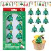 Meanju Zuccherini Natalizi, Zuccherini Decorativi per Dolci, Decorazione Natalizia Commestibile, Sprinkles per Torte, per Decorare vari Prodotti da Forno, Cupcake e Biscotti