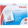 Esselte Buste Perforate Office, in PPL Antiriflesso, per Archiviare e Conservare Documenti in Formato A5, Confezione da 25 Buste, 395612200