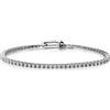 ALFIERI & ST. JOHN 925 Bracciale tennis Alfieri & St. John realizzato in argento 925 rodiato, impreziosito da zirconi bianchi da 2 mm. Con chiusura Special da 8x16 mm e tag decorativo Albero della Vita da 9x7 mm. Scegli la tua taglia