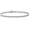 ALFIERI & ST. JOHN 925 Bracciale tennis Alfieri & St. John realizzato in argento 925 rodiato, impreziosito da zirconi bianchi da 2 mm. Con chiusura Special da 8x16 mm e tag decorativo Albero della Vita da 9x7 mm. Scegli la tua taglia