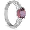 ALFIERI & ST. JOHN 925 Anello armonia con pietra marsala e zirconi