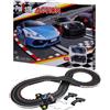 BBURAGO Polistil Action 1:43 Pista Elettrica con 2 Slot Car Lamborghini e Porsche Scala 1:43