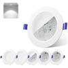 novapollo Faretti LED da Incasso per Cartongesso, 9W 720LM Luci da Soffitto Interno, Bianco Freddo 6500K, Non Regolabile, Diametro ForoØ120-130mm, Set di 6