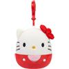 Kellytoy Squishmallows - Hello Kitty and Friends - Personaggi Clip on 10 cm - Hello Kitty