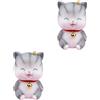 Gatto Salvadanaio Soprammobile Cartoon Cat Pentola Di Salvataggio Monete