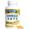 VITAL PRIME Omega 3 6 7 9 2800MG | 90 Perle con Oli di Lino, Enotera, Oliva, Germe di Grano e Noci di Macadamia | Omega 3 6 7 9 in Capsule Molli