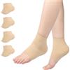 Segbeauty Calzini in Gel per Tallone, 4 Paia Calzini Idratanti per il Tallon, Senzaa Dita, Calzini Spa Idratanti Ventilati, Calzini Silicone per Pelle Dura e Screpolata (Colore Della Pelle)