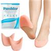 Pnrskter Toe Protectors Donna - 4 Pezzi Manicotti in Gel Silicone per Scarpe da Balletto, Punta & Tacchi, Copridita Sottili per Evitare Vesciche nella Danza, nelle Escursioni & Uso Quotidiano (Beige)