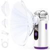 HITHINKMED Aersol Portatile Silenzioso, Aersol Portatile Ricaricabile per Adulti e Bambini, Macchina Aerosol Adulti con Display Digitale, Pulizia Automatica dei Residui-Viola