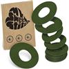MySweetStitch - 10 x Dexcom G7 cerotti sensore, Ringpatch Ø 65mm, cerotto impermeabile, traspirante, delicato sulla pelle, Made in Germany, Olive-Green