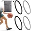 BOXOB 4 Pezzi Cinghie di Supporto per Tendine Rotuleo, Fascia per Ginocchio in Silicone Flessibile per Ginocchio Cinghia per Rotula Tendine Rotuleo Cinghia per Ginocchio Anelli Stabilizzatori Fissi