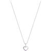 Prinzessin Lillifee Collana con Ciondolo in Argento Sterling 925 per bambine, con zirconi sintetici, 35+3 cm, Argento, cuore, in confezione regalo, 2021107