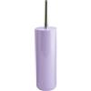 MSV - Porta scopino Inagua - Porta scopino da Pavimento in polistirolo - Manico in Acciaio Inox - Colore Lavanda - Testina sostituibile