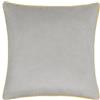 furn. Fodera per cuscino Meridian - Fodera decorativa di lusso in velluto con bordino a contrasto (Tortora/Cylon - 45x45cm)