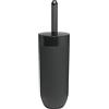 Sealskin Bloom Scopino e Portascopino da WC, ABS, Nero, 10,5 x 10,5 x 36 cm