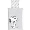 Herding Set biancheria da Letto Peanuts, Reversibile, Federa 70 x 90 cm, Copripiumino 140 x 200 cm, Cerniera di qualità, cotone renforcé