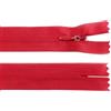 cyclingcolors 2x Cerniera invisibile N°3 40 cm - chiusura lampo in poliestere Dederon con cursore, estremità aperta, maglia scorrevole per cucito sartoria abbigliamento giacche cappotti - rosso