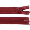 cyclingcolors 2x Cerniera invisibile N°3 50 cm - chiusura lampo in poliestere Dederon con cursore, estremità aperta, maglia scorrevole per cucito sartoria abbigliamento giacche cappotti - bordeaux
