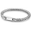 Dankadi Bracciale cubano Chopin sottile larghezza 4 mm in argento Sterling 925, catena a maglia fine stile rock, punk, hip pop serpente, regalo di gioielli festa di compleanno per uomo e donna, 9.5