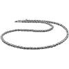 Kuzzoi, 345054, Collana da uomo in argento Sterling 925 massiccio, maglia bizantina, spessore 4 mm, incluso cofanetto, argento, cod. 345054-050