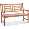 VEVOR Panchina da Esterno, Panca da Giardino in Legno da 122 cm Esterni, Panchina con Capacità di Carico 318 kg con Schienale Braccioli, Panca da Patio per Giardino, Parco, Cortile, Portico Anteriore
