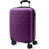 AMICHI - Valigie da viaggio - Valigia Cabina - Valigie da viaggio - Adatto per Ryannair- Trolley Bagagli per aerei resistenti con 4 ruote a 360° e lucchetto, viola, 55x40x20 cm, Valigia cabina