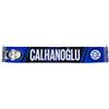 Inter, Sciarpa Jacquard dedicata al giocatore Hakan Çalhanoğlu, 100% Acrilico, Nero/Blu/Bianco, 135x22cm