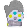 bblüv Glüv Silicone Teething Mittens for Babies with Opposable Thumb, grigio