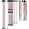 HUAZIZ 25 pezzi RC Servo Extension Cable, 5 misure 10 cm/15 cm/20 cm/30 cm/50 cm maschio a femmina, cavo di prolunga servo a 3 poli