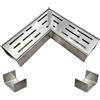 SXSJMY Raccordo Angolare Retto 90° per Grondaia 7 cm con 2 Connettori Inclusi