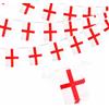 YAAVAAW Bandierine con croce di San Giorgio dell'Inghilterra, 10 m, 30 bandiere 14 x 21 cm, striscione Euro Football 2024, decorazioni per feste per eventi sportivi, bar, giardino, interni ed esterni