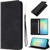 LSPCASA Custodia con Samsung Galaxy A26 5G 6,7 Pollici Premium Pelle PU Flip Protettiva Cover Con Slot Per Schede e Funzione Supporto Custodia Cover Portafoglio con Samsung Galaxy A26-Nero