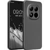 kwmobile Custodia Compatibile con Xiaomi Redmi Note 15 PRO 5G Cover - Protezione Back Case Morbida - Silicone TPU Effetto Metallizzato Grigio Metallizzato