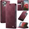 Cracedily Cover per iPhone 16 Pro Max Case, Libro Custodia Portafoglio Premium Pelle PU, Slot Scheda, RFID Shieldon, Chiusura Magnetico Aletta Antiurto Case Custodia per 16 Pro Max, Rosso