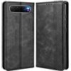 MOJIA Cover per ZTE Nubia Air, PU Custodia Antiurto Resistente ai Graffi, Custodia Flip Portafoglio per Telefono con Supporto e Slot per Schede. Nero