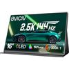 EVICIV Monitor Portatile 2.5K 144Hz 16 QLED 150% sRGB 2000:1 500Nits 2560 * 1600 Mobile Display Corpo in lega di alluminiocon con VESA & Custodia Protettiva, Schermo da Gioco per PC/Laptop/Telefon