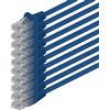 1aTTack.de 89452 10x 2m Blue Cavo di rete Cat6 Cat 6 Ethernet LAN 1000 Mbit/s RJ45