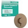 hansgrohe Ecostat Comfort S - Miscelatore termostatico incasso, Rubinetto termostatico con blocco di sicurezza (SafetyStop) a 40° C, Termostato rotondo, 1 utenza, bronzo spazzolato, 33714140