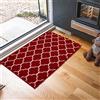 Serdim Rugs Havana - Tappeto antiscivolo per cucina e corridoio, lavabile in lavatrice, 80 x 150 cm, colore: rosso